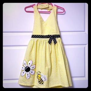 Emily Rose seersucker halter neck sundress, 4T